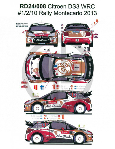Citroen DS3 WRC Rally Montecarlo 2013