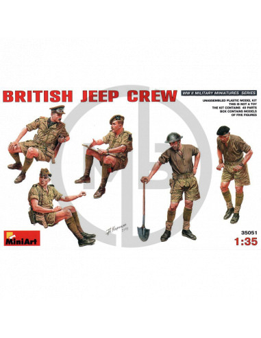 British jeep crew
