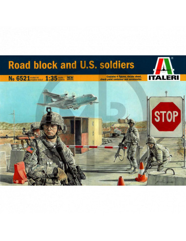  Road bloc and U.S. soldiers