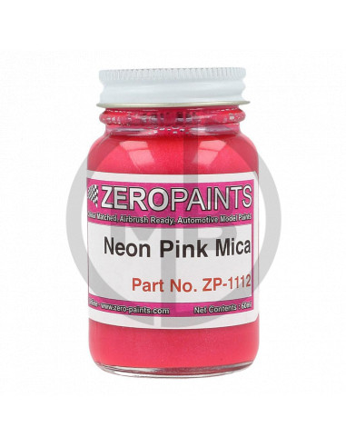 Neon pink mica