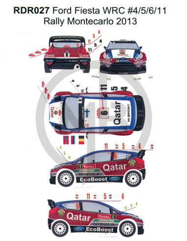 Ford Fiesta WRC Rally Montecarlo 2013