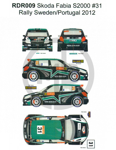 Skoda Fabia S2000 Rally Svezia/Portogallo 2012