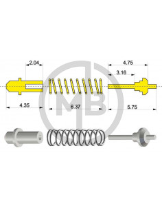 Ammortizzatore tipo A con molla