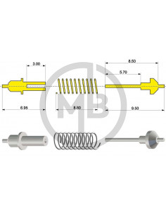 Ammortizzatore tipo C con molla