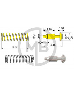 Ammortizzatore tipo D con molla