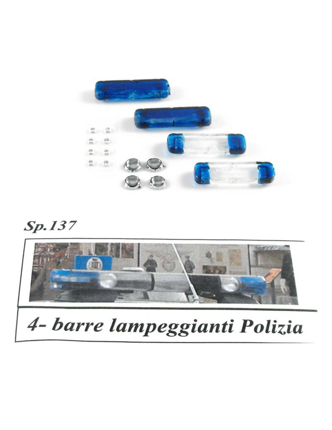 Kit di 2 pistole e 6 frecce di polizia 39x21 cm